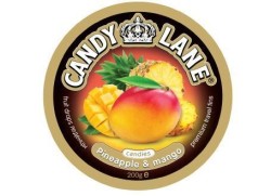 Леденцы фруктовые, Candy Lane (Канди Лейн) 200 г арт. CL-1-5 ананас и манго жестяная банка