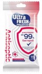 Салфетки влажные, Ultra Fresh (Ультра фреш) 15 шт премиум антисептик с хлоргексидином